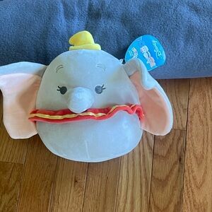Disney Dumbo Plush with Yellow Hat and Red Collar